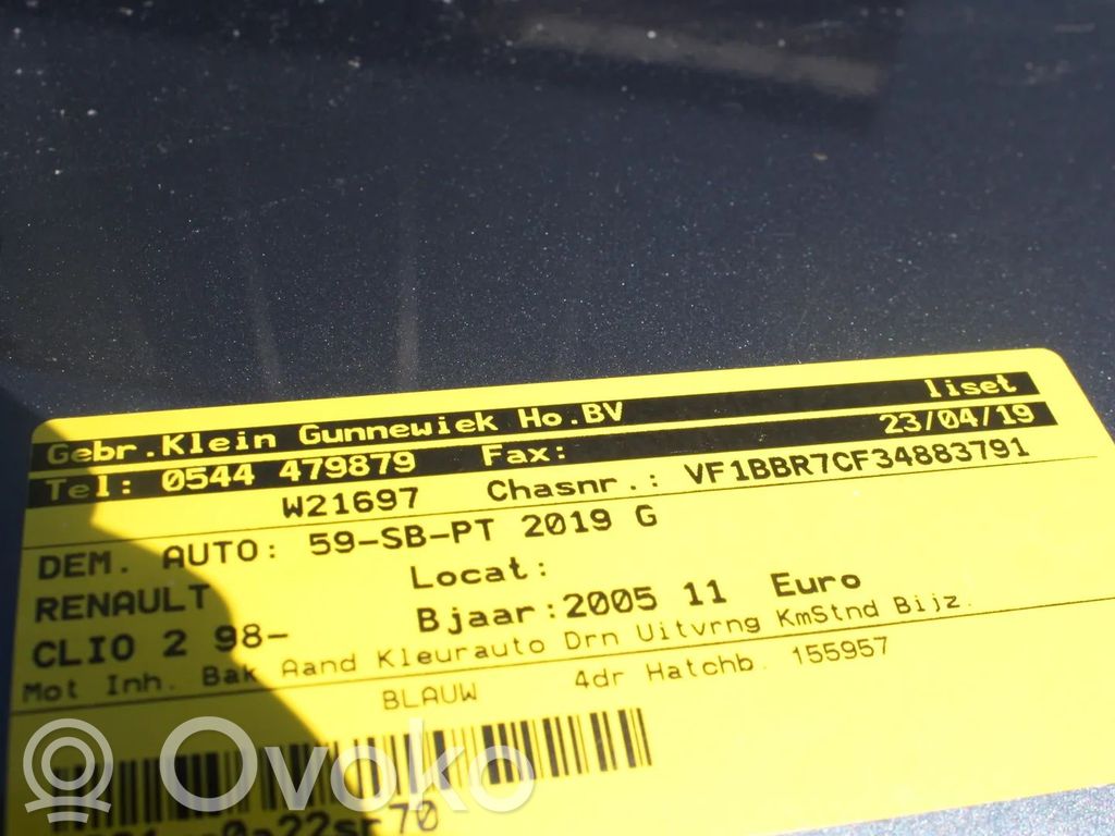Clio II Clio  8200236107