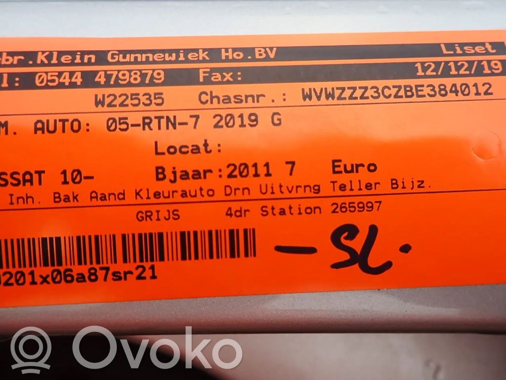 PASSAT B7 Passat  1K0407272RB