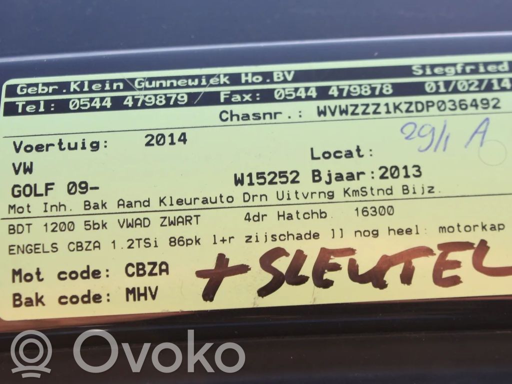 Golf VI Golf  03F906262B