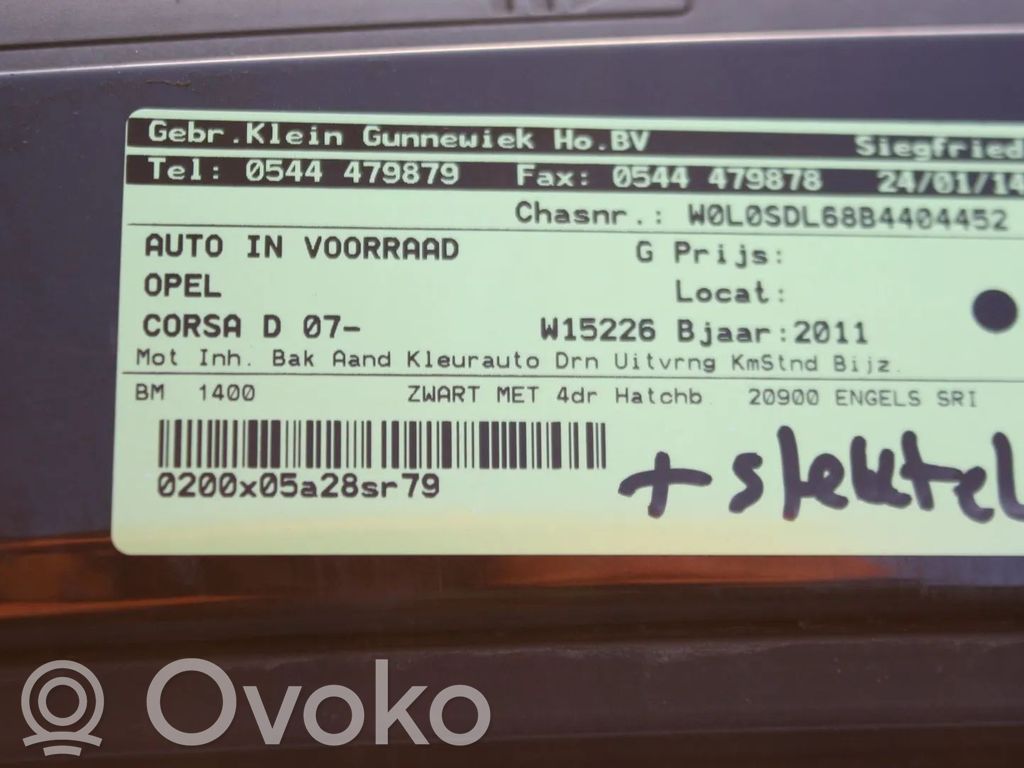 Corsa D Corsa  13296480