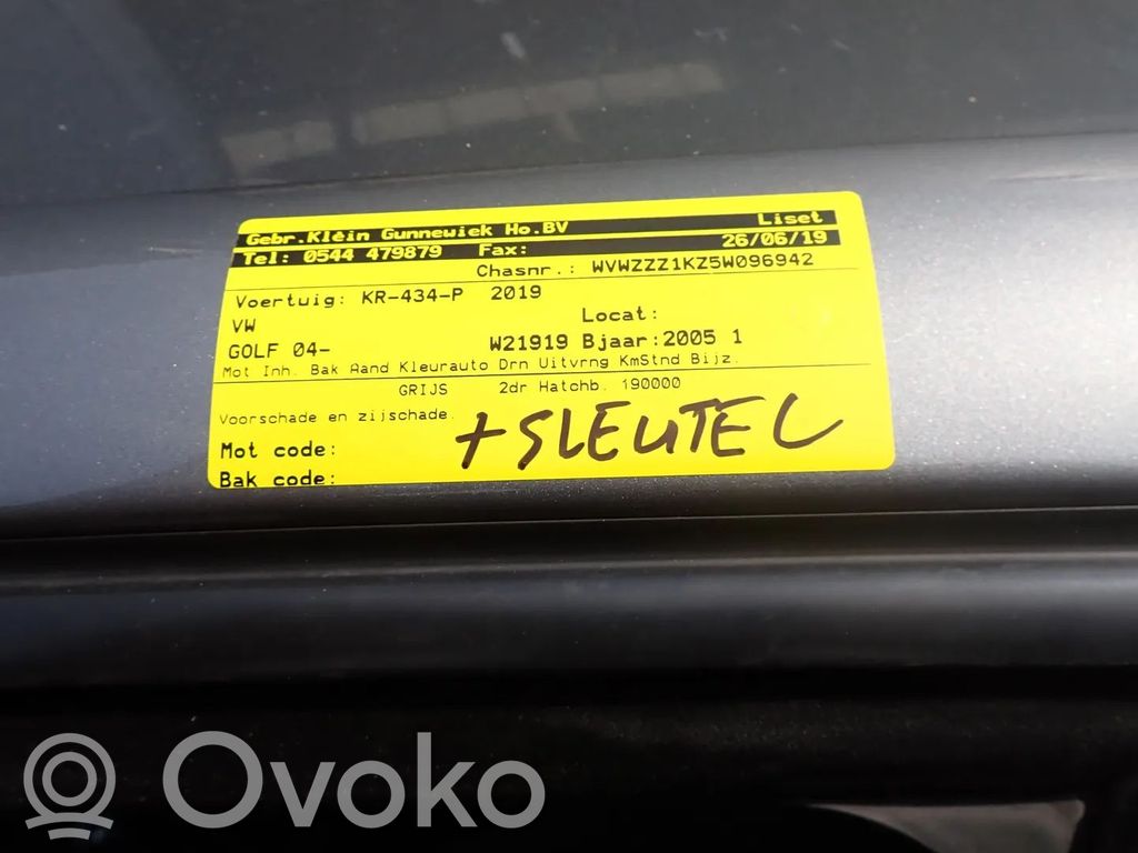 Golf V Golf  06F906262F