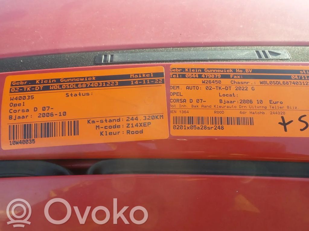 Corsa D Corsa  93190812