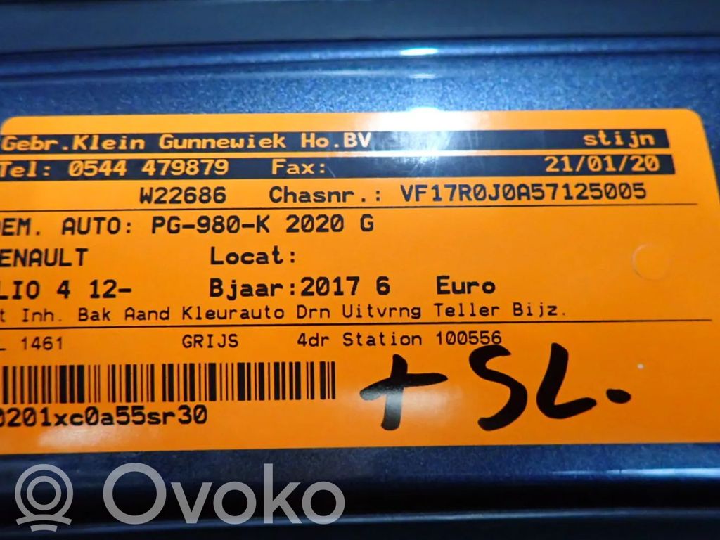 Clio IV Clio  226A47453R