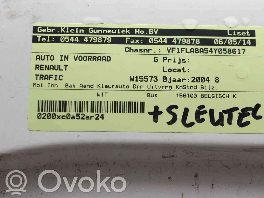 Trafic II (X83) Trafic  8200334338