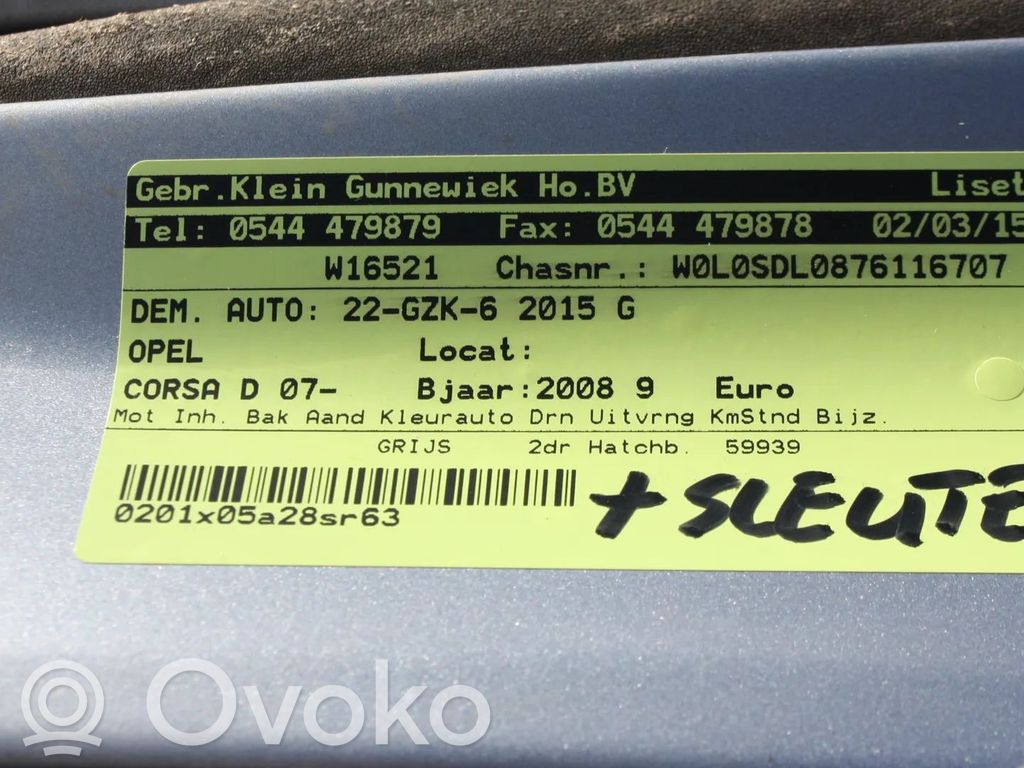 Corsa D Corsa  93189230