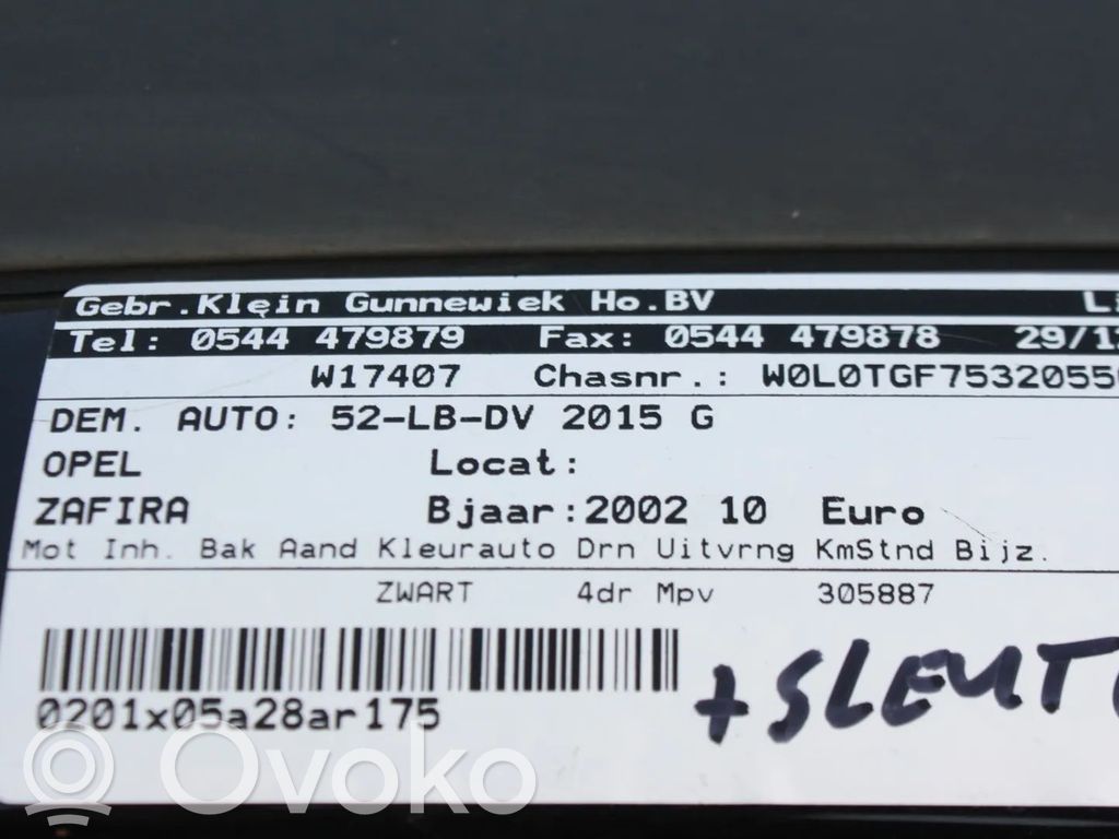 Zafira A Zafira  128046