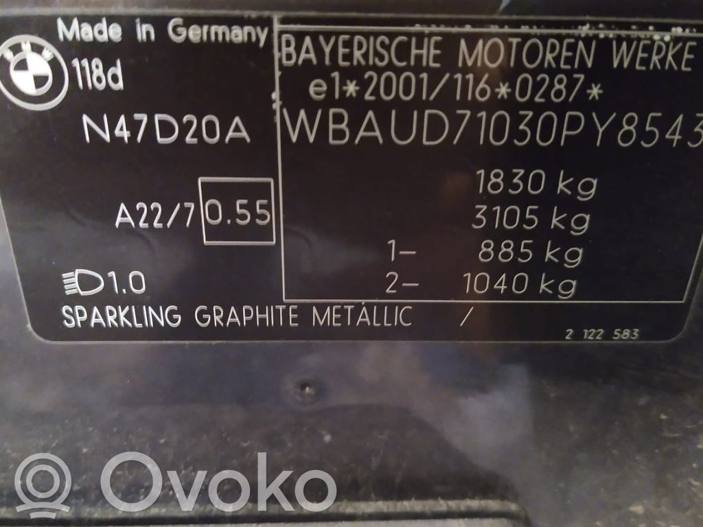 1 E81 E87 Series 1  0281013537