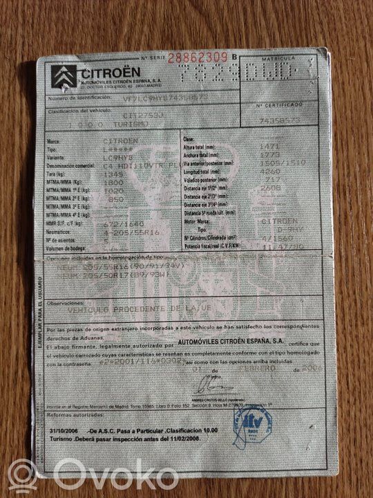 C4 I C4 Picasso, Grand Picasso, Aircross, Cactus  9648551880