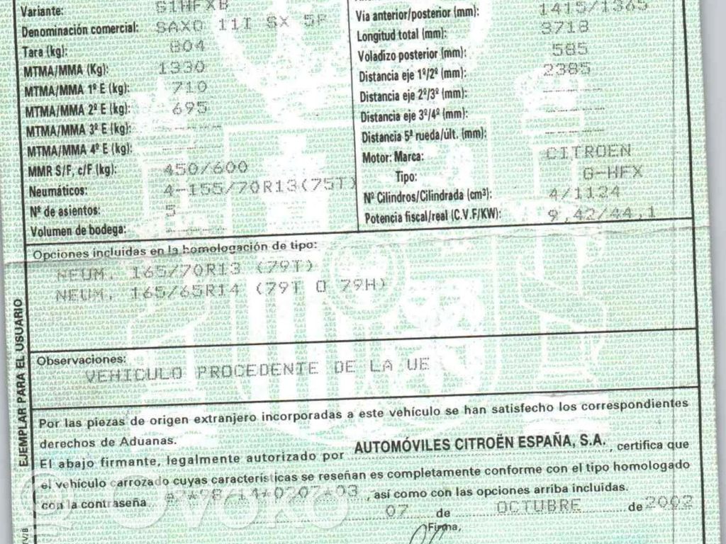 Saxo Saxo  9633025580