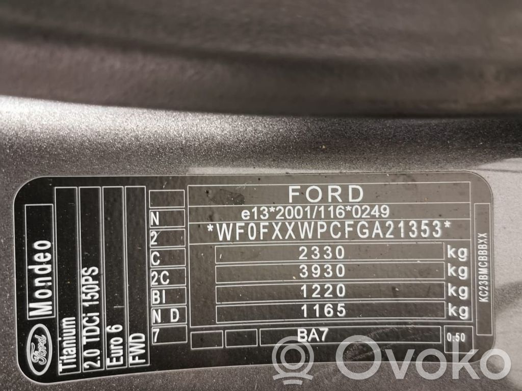 Mondeo MK V Mondeo  DG936K775DB
