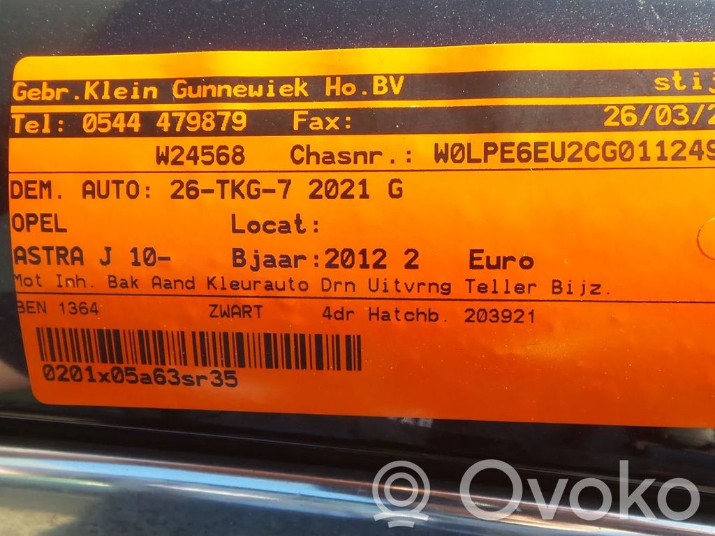 Astra J Astra  13500582