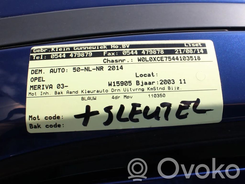 Meriva A Meriva  0001107405