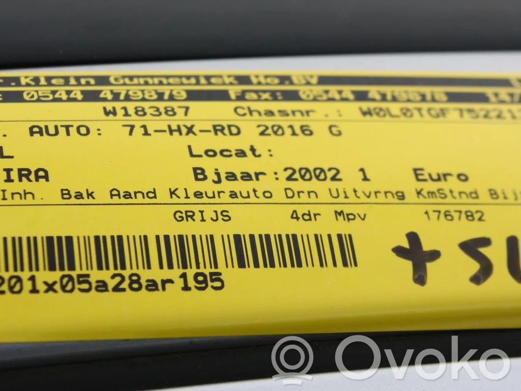 Zafira A Zafira  12567680
