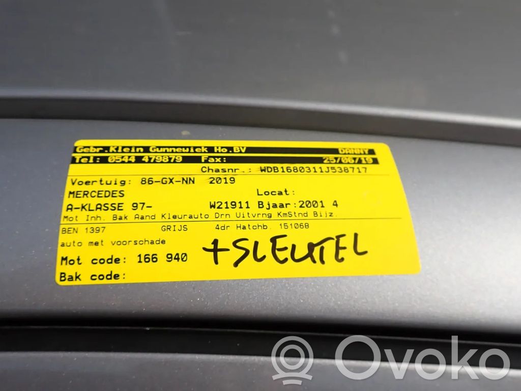 A W168 A-class  0258006123