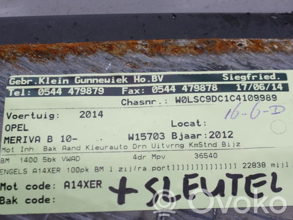Meriva B Meriva  13159993