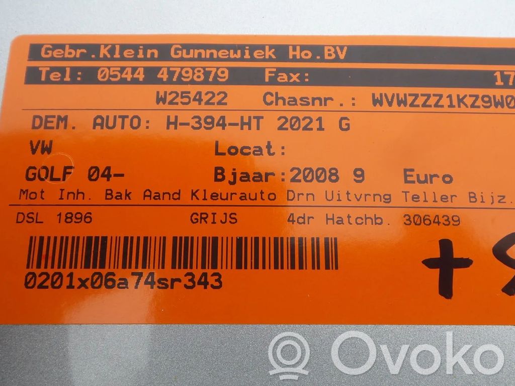 Golf V Golf  03G906021PL