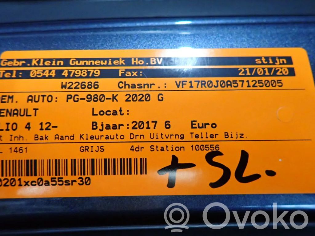 Clio IV Clio  226A47453R