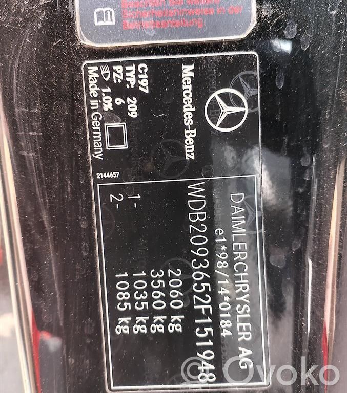 CLK A209 C209 CLK-class, AMG (W208, W209)  2034105806