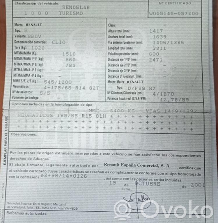 Clio II Clio  8200155523
