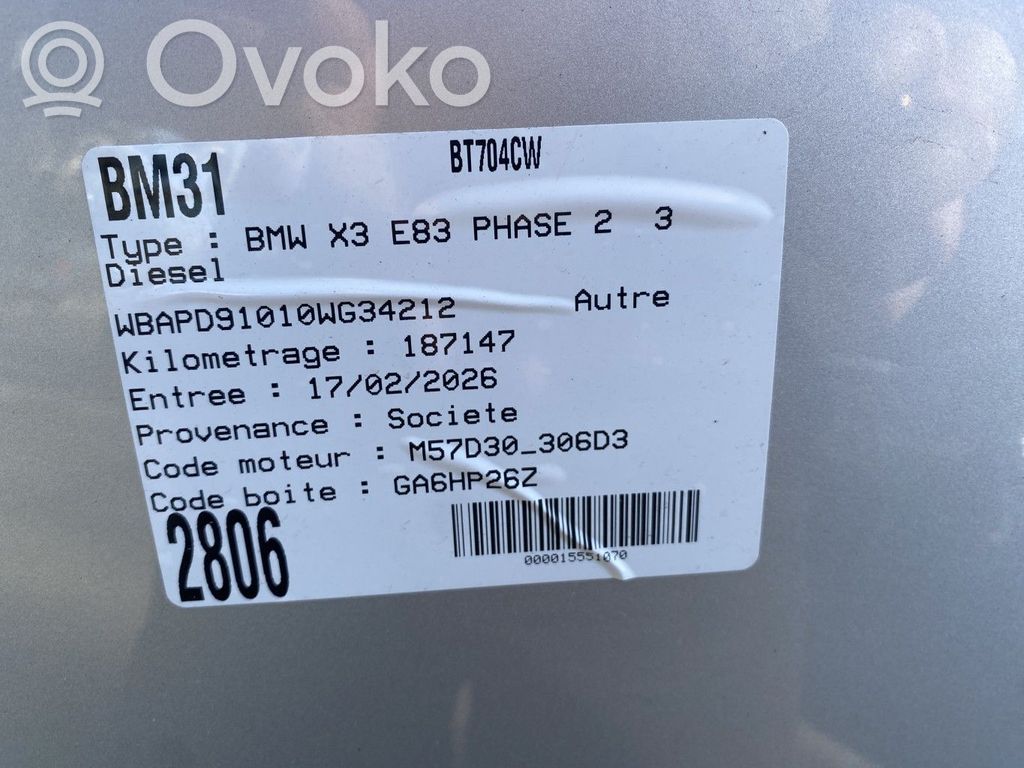 X3 E83 X3  51123416947