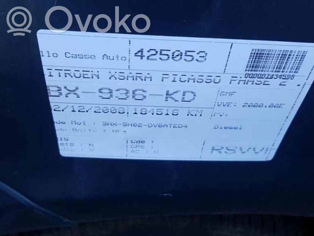 Xsara Picasso Xsara, Xsara Picasso  6552Z7