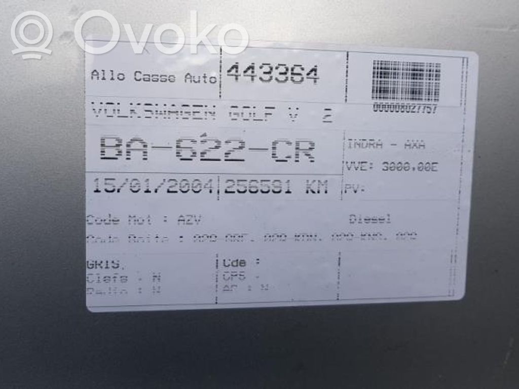 Golf V Golf  1K0857511ESMA