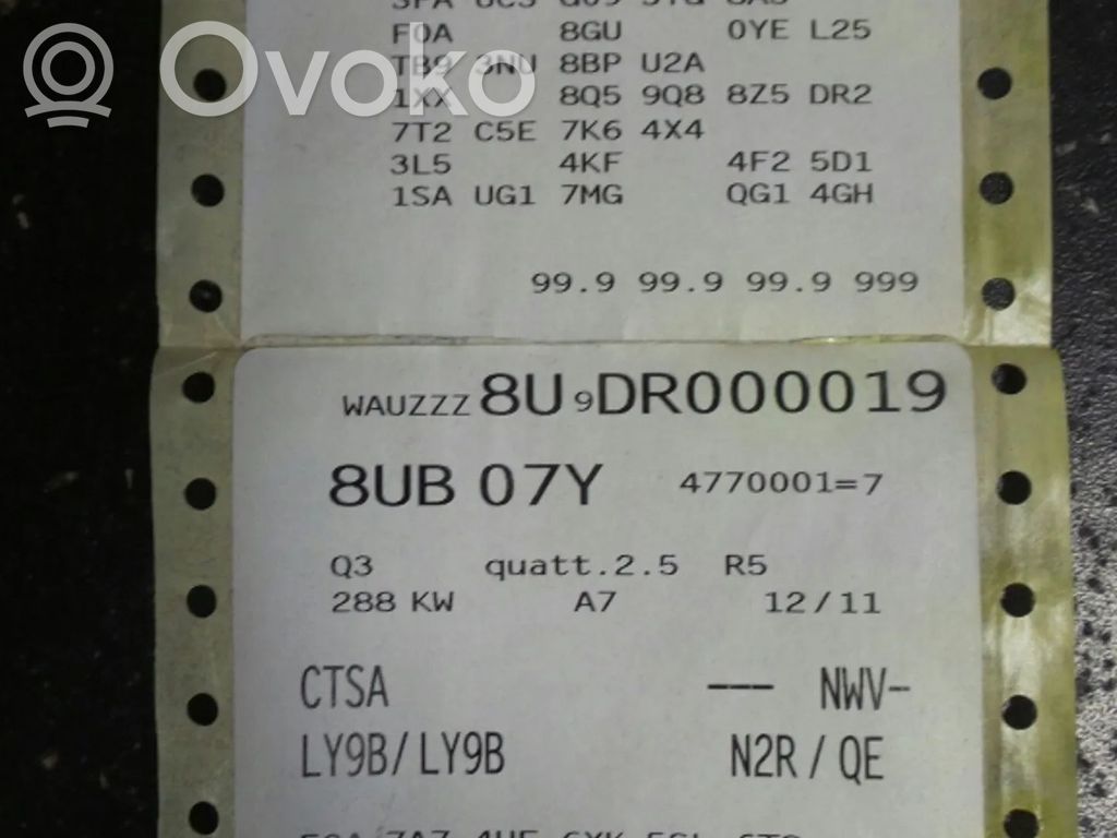 Q3 8U Q3  07K906262B