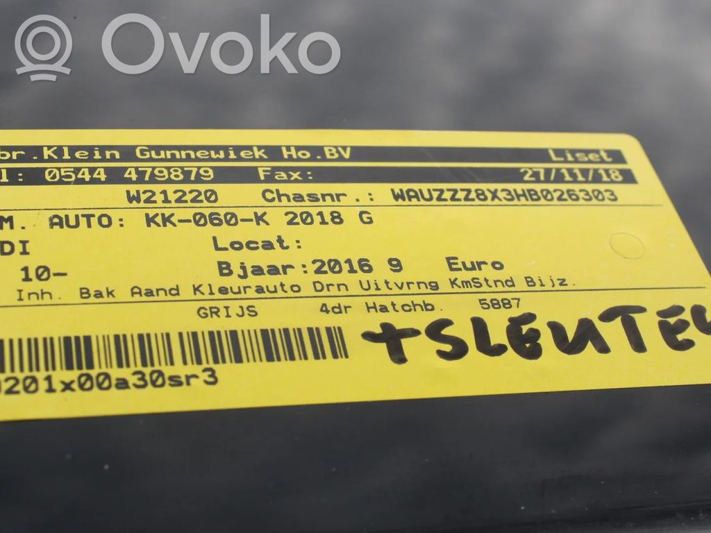 A1 A1, S1  8X0959795D