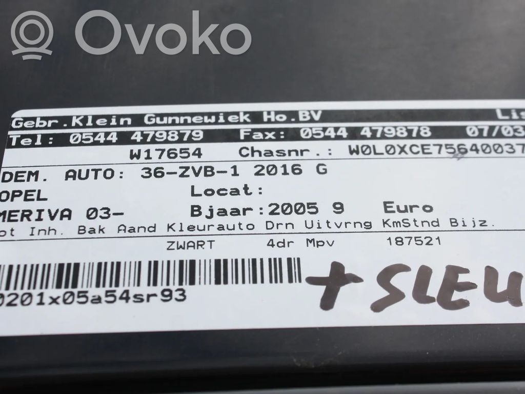 Meriva A Meriva  S542851R