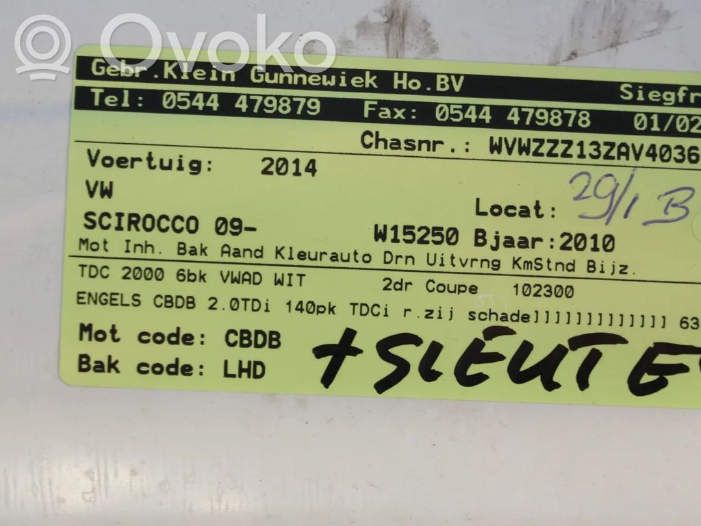 Scirocco Scirocco  3C0907376AZ13