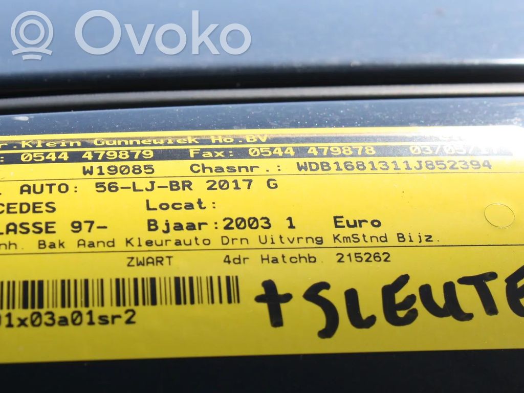 A W168 A-class  0258006436