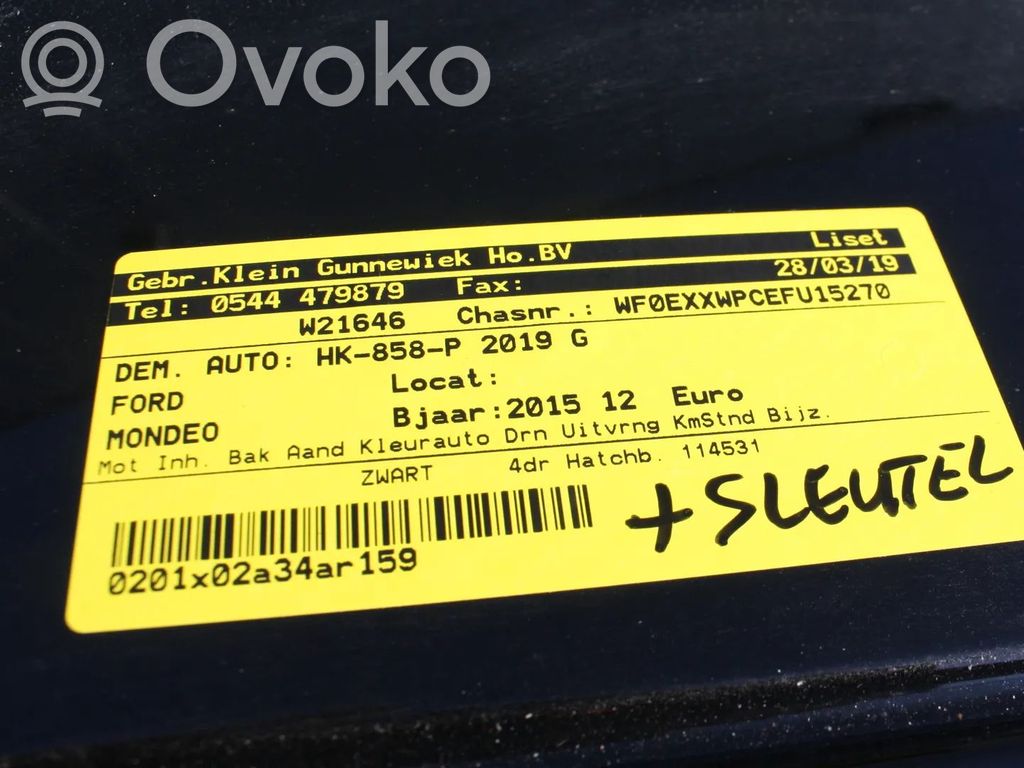 Mondeo MK V Mondeo  F1F19Y460BA