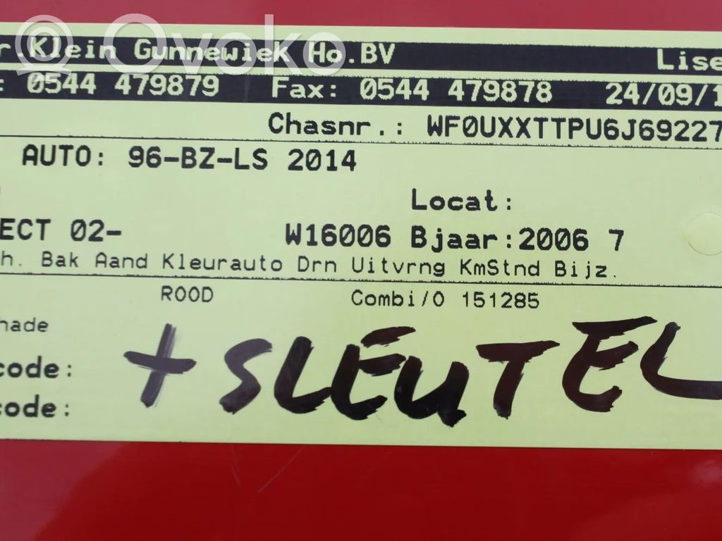 Transit -  Tourneo Connect Transit/ Tourneo Connect  2T143A696AJ