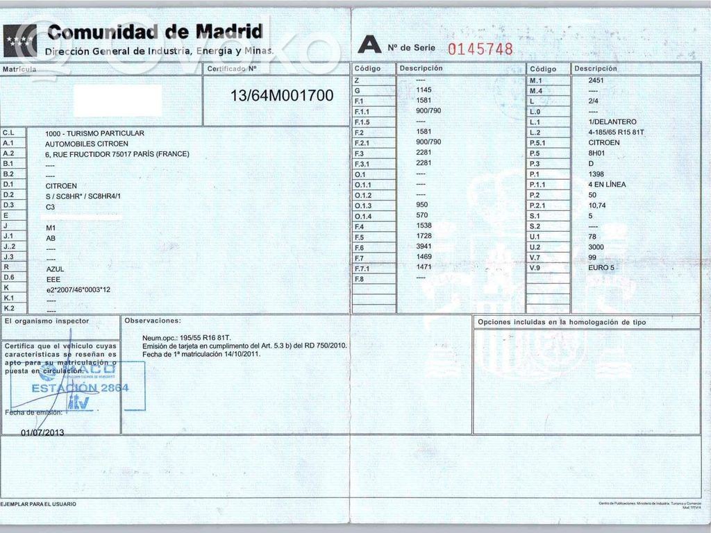 C3 C3, Pluriel, Picasso  9676833080
