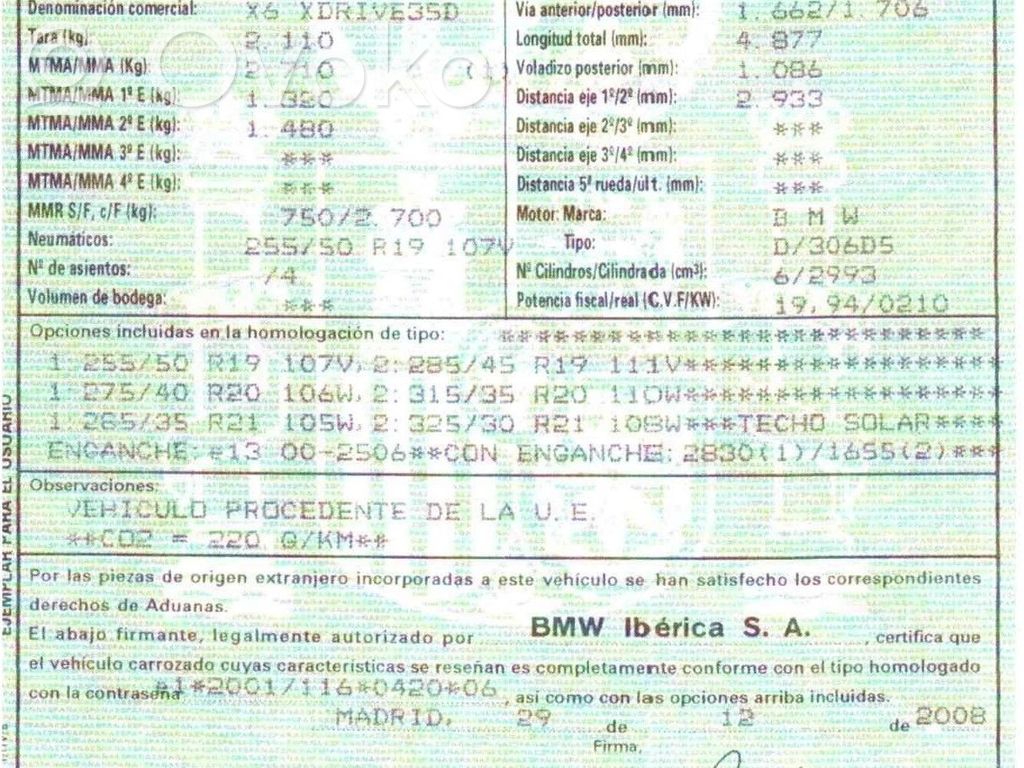 X6 E71 X6  P678710302