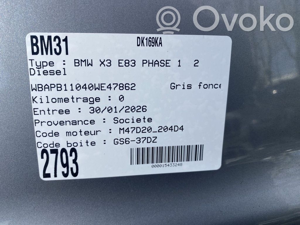 X3 E83 X3  M47204D4