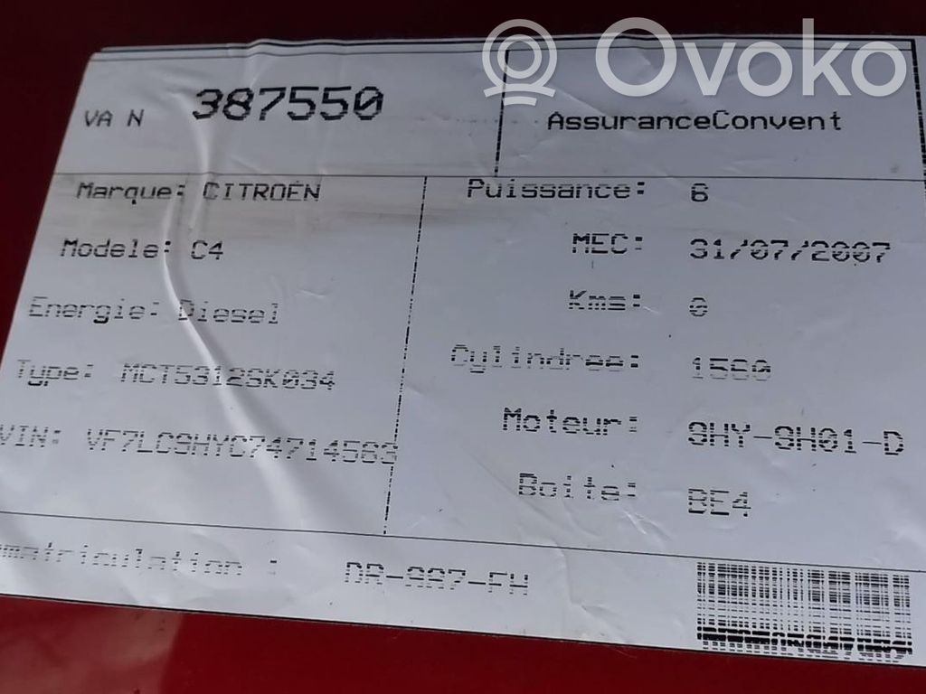 C4 I C4 Picasso, Grand Picasso, Aircross, Cactus  00004541Q8