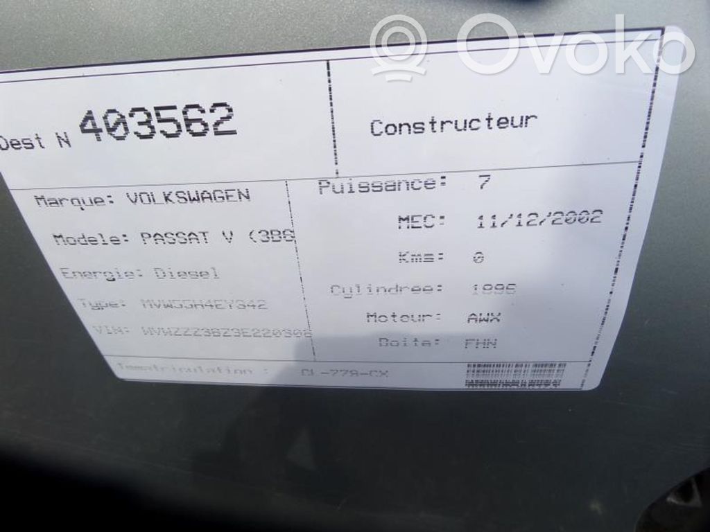PASSAT B5.5 Passat  3C0857511JSMA