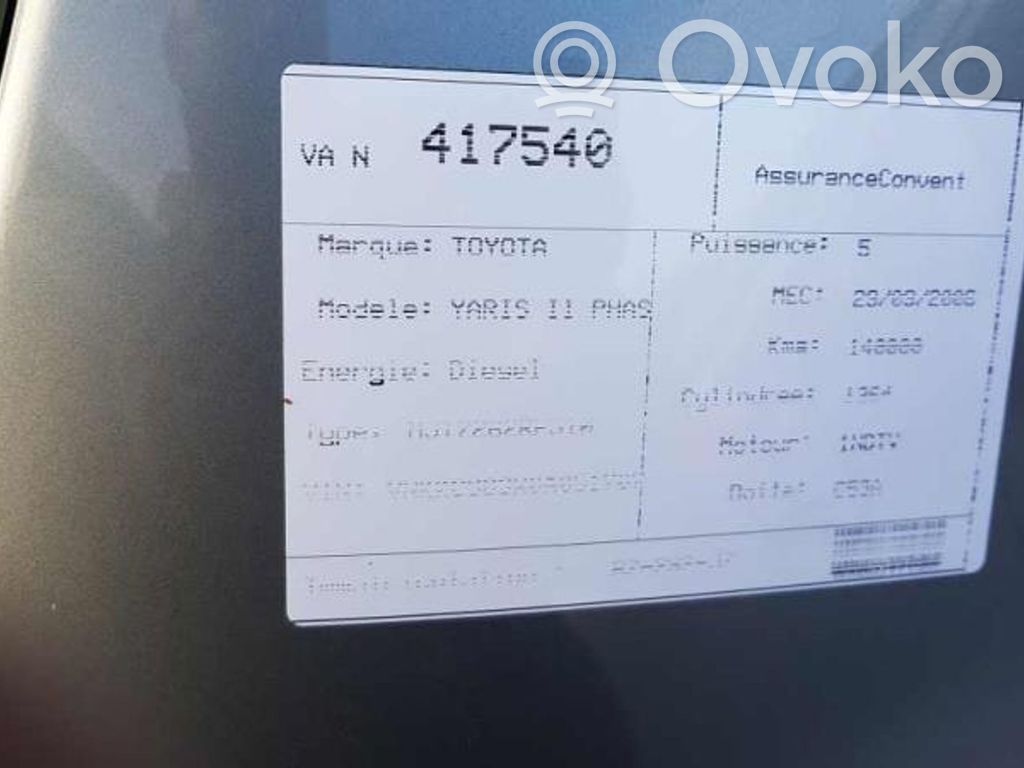 Yaris Yaris  692060D100B0