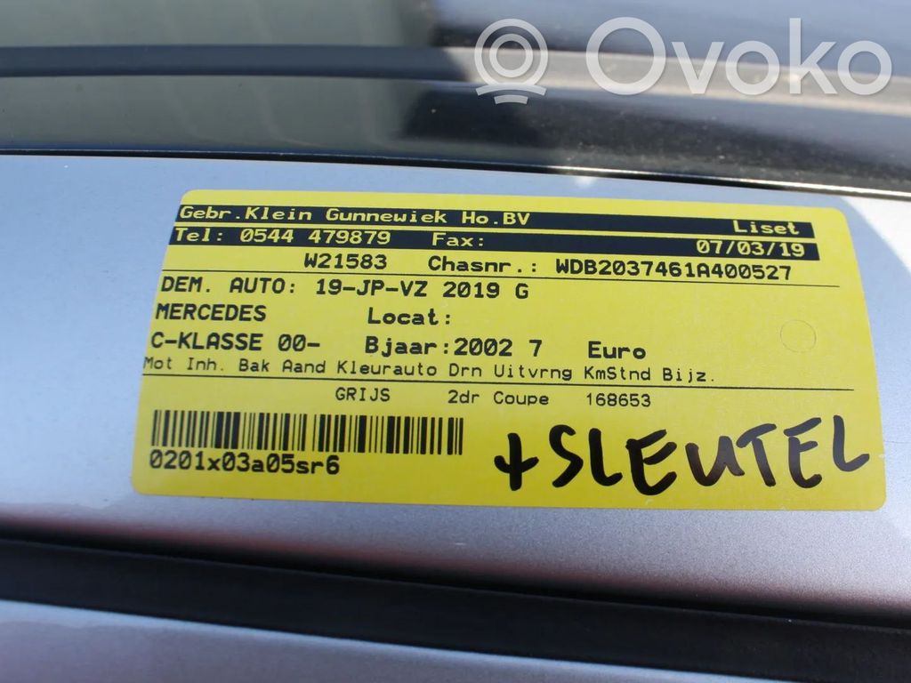 C W203 C-class, AMG (W202, W203, W204, W205, W206)  A2033261700