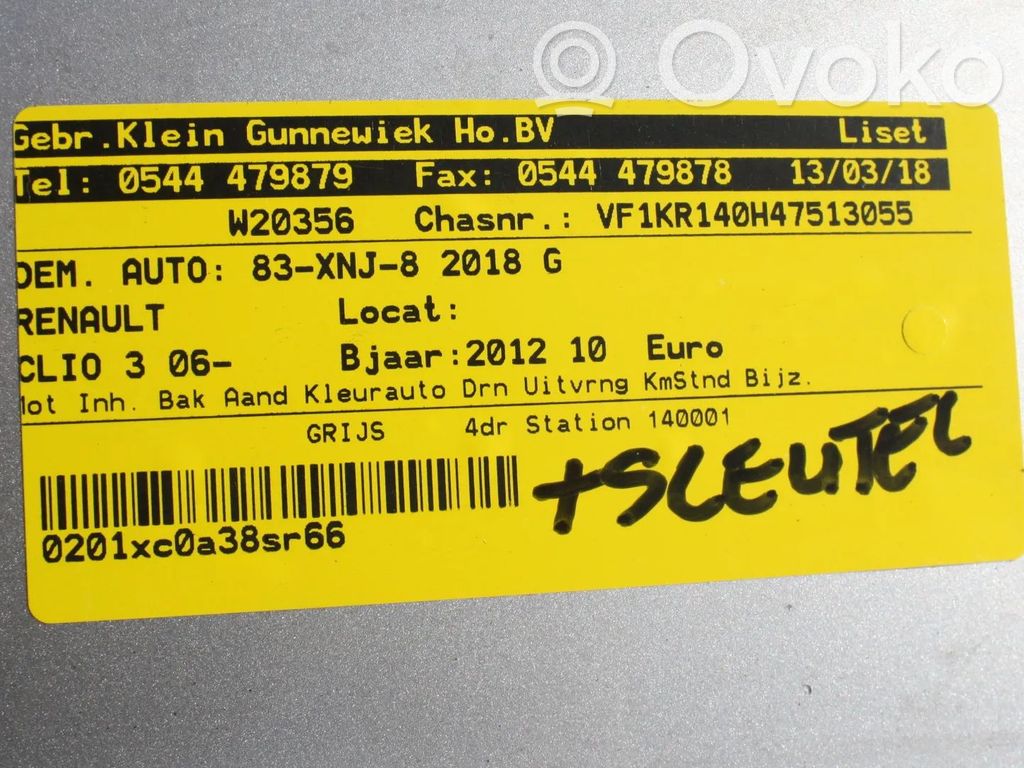 Clio III Clio  7700873701