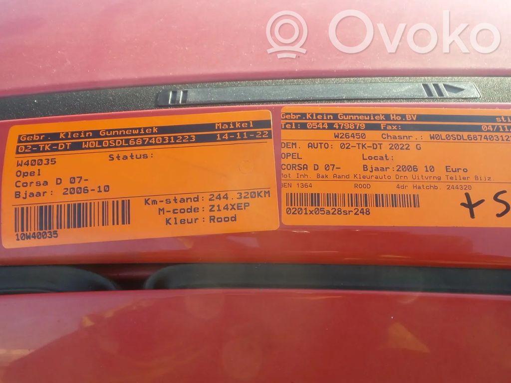 Corsa D Corsa  0258006901
