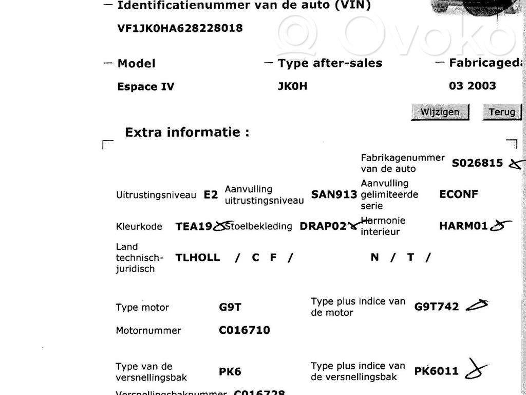 Espace IV Espace  0445110084
