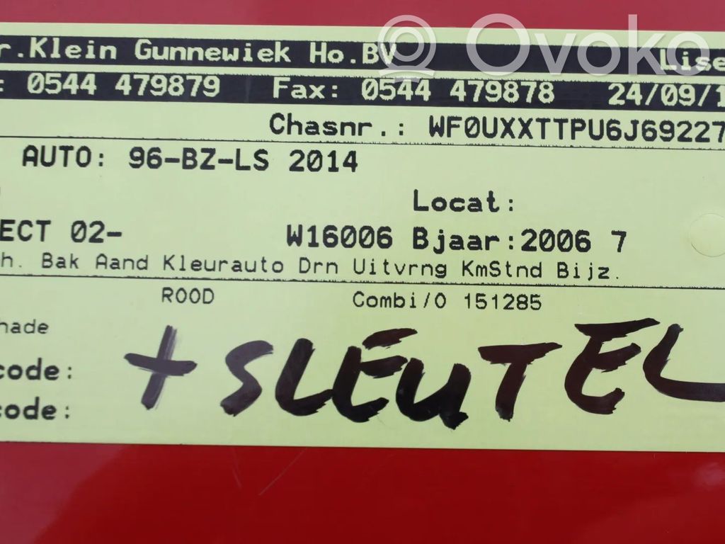 Transit -  Tourneo Connect Transit/ Tourneo Connect  2T143A696AJ