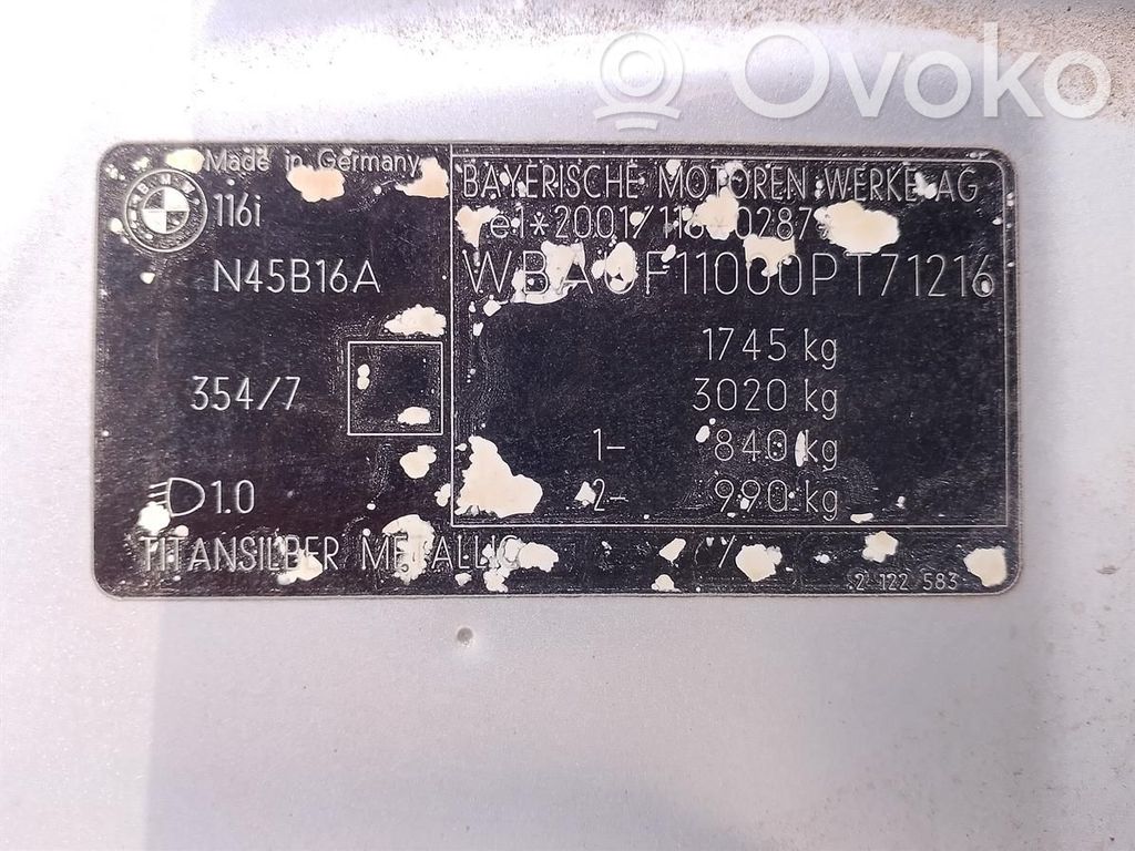 1 E81 E87 Series 1
