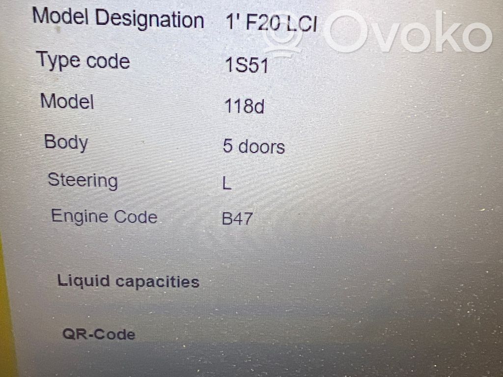 1 F20 F21 Series 1  7221880