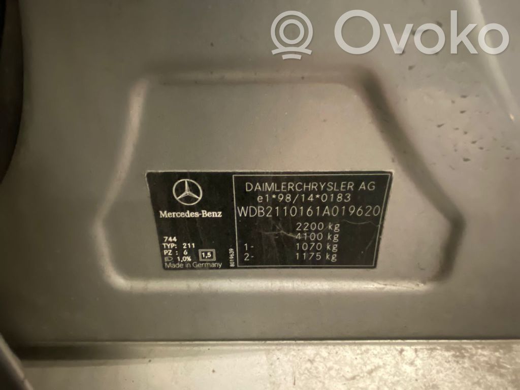 E W211 E-class, AMG (W124, W210, W211, W212, W213, C207, W238)  0265109499