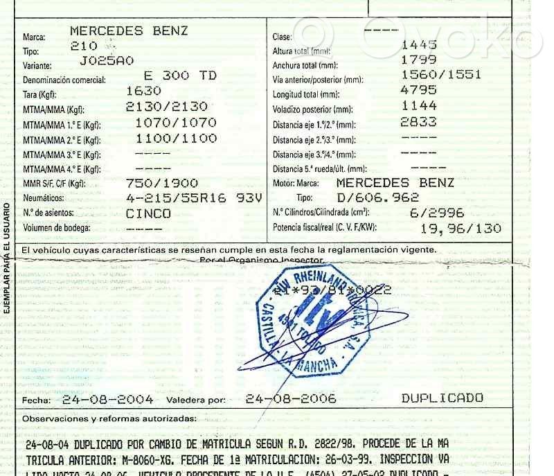 E W210 E-class, AMG (W124, W210, W211, W212, W213, C207, W238)  2108200964